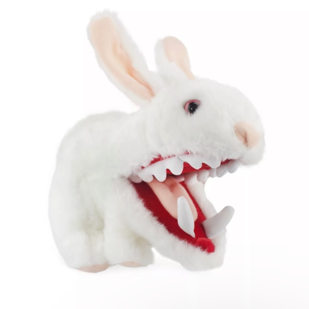NWOT Toy Vault Monty Python Holy Grail White Plush Rabbit with Big Pointy Teeth